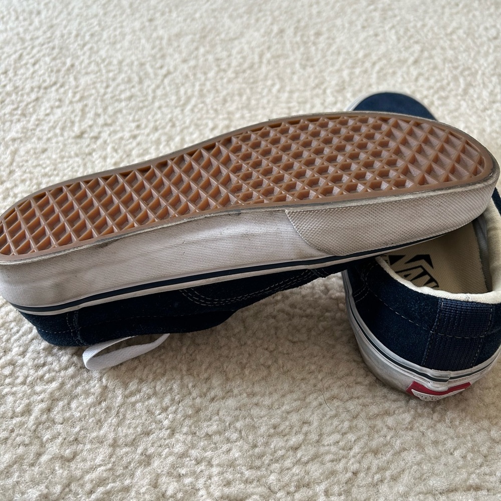 Vans Old Skool Pro blue suade shoes